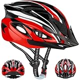 YGVQN Casco Bici Adulto Uomo Donna, Casco MTB Mountain Bike con EPS e Guscio in Policarbonato, Visiera Rimovibile & Sistema Regolabile 52-62cm, Leggero Casco da Corsa per Bici Elettrica Città