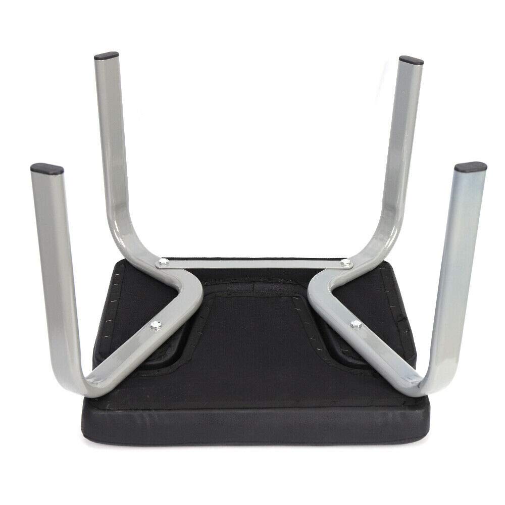 Sgabello da yoga in poliuretano e acciaio tubolare per yoga, capacità di carico circa 200 kg, montaggio rimovibile, pieghevole, per panca da meditazione, supporto plank, yoga, 43 x 42 x 37 cm