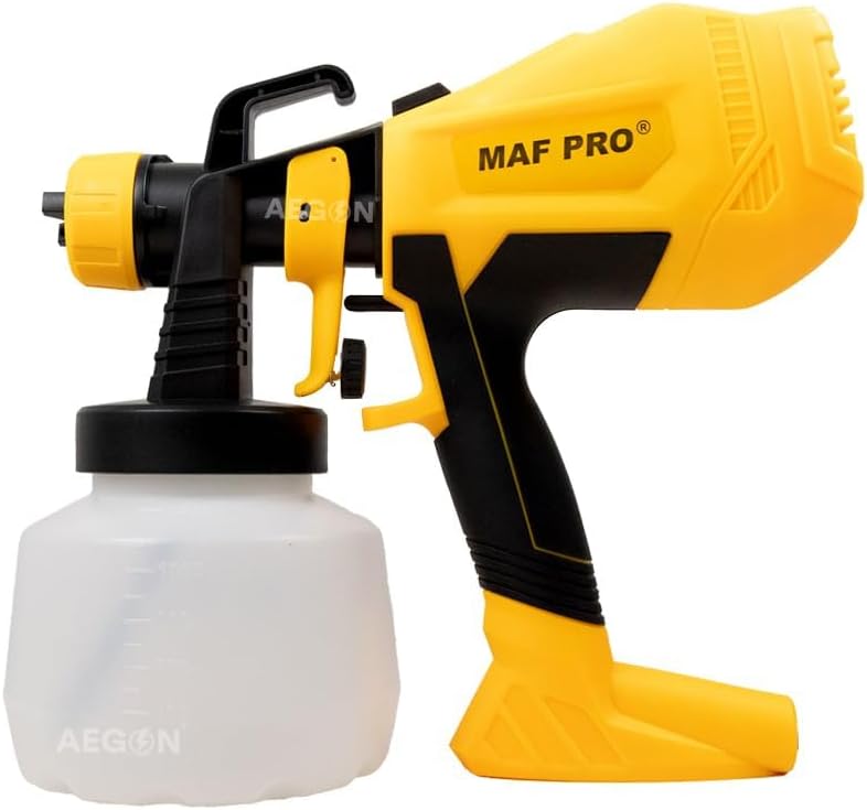 MPSG-3508 550W Electric Paint Spray Gun with 3 Modes | 1000ml Cup Volume | Adjustable 1-2.5mm Nozzle | Variable Flow | Lightweight DIY & Professional Tool for Walls, Furniture & Automotive