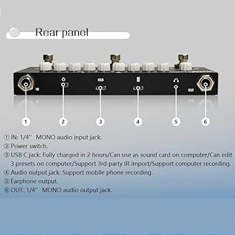 Cube baby Multi Effects Guitar Pedal,with IR Loading 9 AMP Models, Delay Chorus Phaser Reverb Effect Pedal, Rechargable Electric Guitar Effects Multi Pedal Support Recording,Bluetooth 5.0