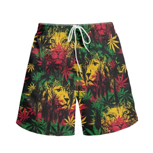 Men's Swim Trunk,Fashion Quick-Dry Beach Board Shorts with Mesh Lining Pockets