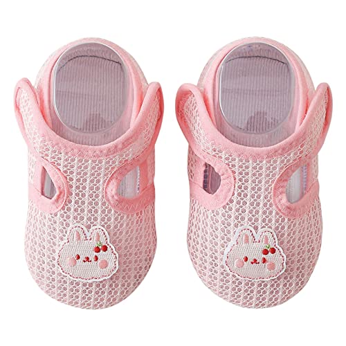 Baby Walking Shoes Cartoon Soft Sole Anti Slip Socks Baby Floor Shoes Baby Walking Socks Canvas Ballet Shoes for Girls (Blue, 7.5 Toddler)2