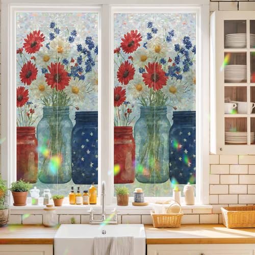 Vinilo decorativo para ventana efecto vidriera 19.6x39.3 pulgadas miniatura 3