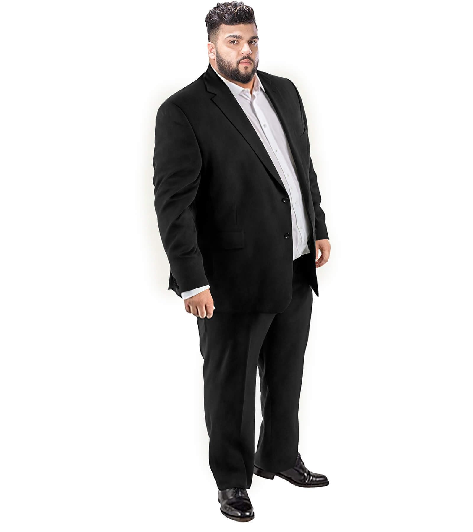 GATMSTZ Mens Suits Big and Tall 2 Pieces Blazer Pants Set Classic Fit
