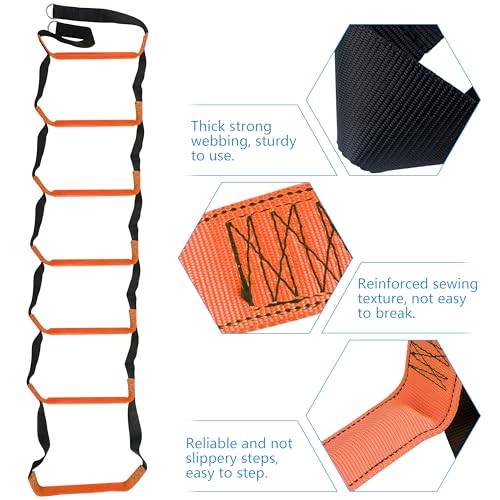 image for Itayak Boat Rope Ladder, 7 Step Boat Ladder, Foldable Assist Boarding 