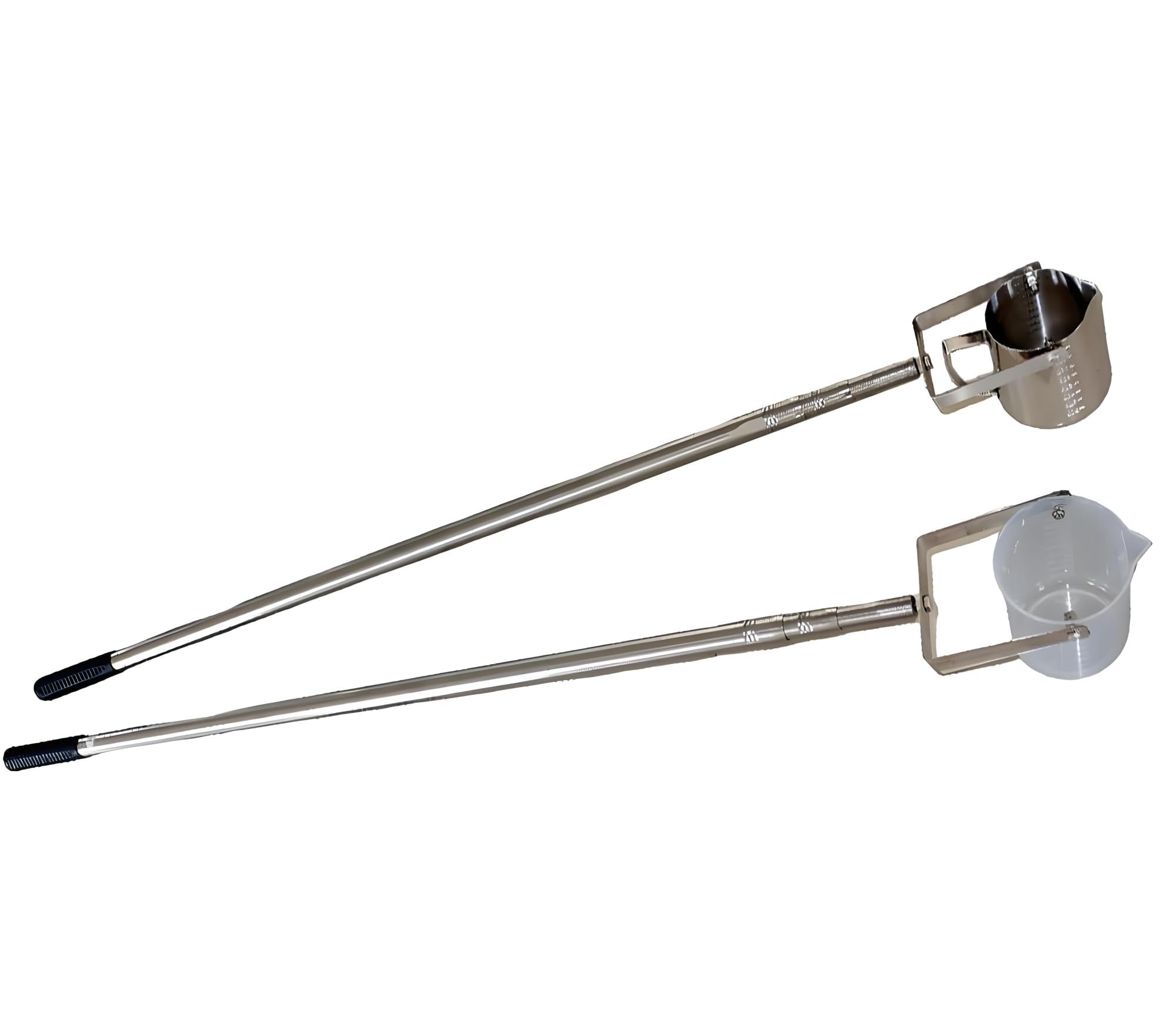 PQGKOBR Telescopic Water Sampler Dipper Stainless Steel Pendulum Beaker Sampler Ladle 1000ml Water Sampling Pole Sampler Rod(Size:0.61-1.5m,Color: