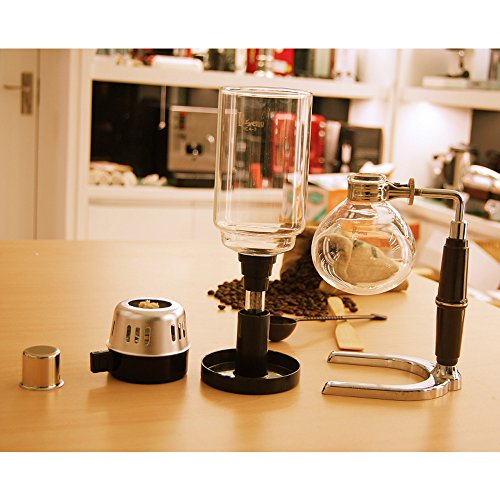 Cosy-YcY Coffee Maker 5-Cup Coffee Syphon / Vacuum Glass Coffee Maker Coffee Brewer (Coffee Syphon)