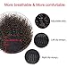 Vigorous Afro Drawstring Ponytail Afro Puffs Kinky Curly Ponytail Synthetic Clip in Hair Extensions for African Americans Natural Hair Curly Ponytail for Women(4#)