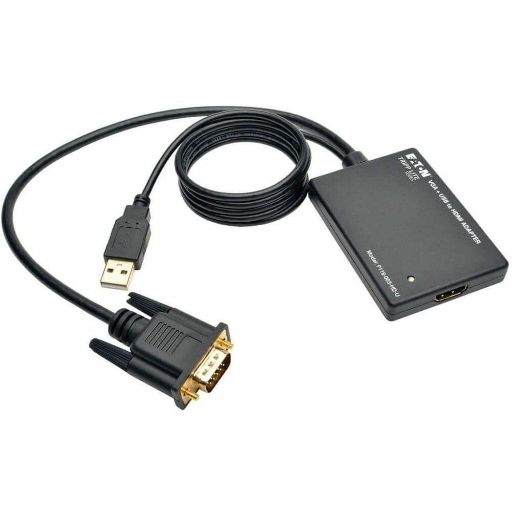 Tripp Lite P116-003-HD-U konwerter VGA-do HDMI z zasilaniem audio i USB, 1080p