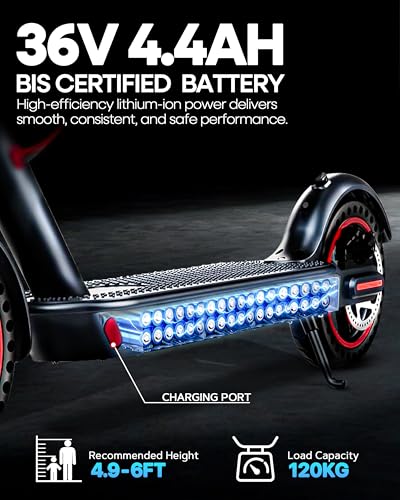Image of Tygatec Bolt Evo Electric Scooter, Max Speed Upto 25 Km /H, Travel Distance Upto 25 Km, Easy Fold-N-Carry Design, Ultra-Lightweight Electric Scooter (Black) (Matt Black)