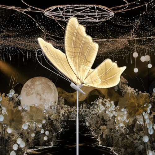 Lámpara de pie de mariposa con altura ajustable para decoraciones e iluminación de eventos