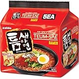 Teumsae Ramen(빨계떡) Bag- 4.23 Oz 5 Packs