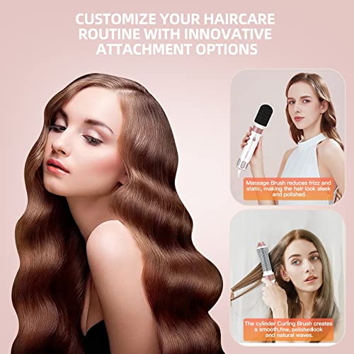 MIEARA 5 in 1 Hair Air Styler, Ionic Hair Dryer Brush Hot-Air Curlers, Multi Hair Styler, Blow Dryer for Fast Drying Straightening Volumizing Curling Styling k-012 の商品画像 4