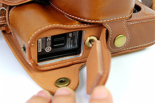 Zakao X-E2 Kameratasche, PU-Leder, mit Öffnung unten, schützende Leder-Kameratasche für Fujifilm Fuji X-E2 X-E2S XE2… – Bild 7