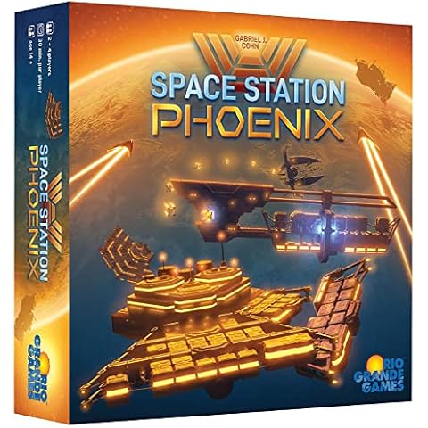 Rio Grande Games Space Station Phoenix - RIO Grande Games - Strategy Board Game, Ages 14+, 2-4 Players, 90-120 Min Cover