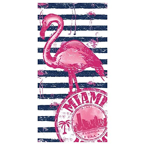 lvl25 Toalla Flamenco de Playa y Piscina. Original y Divertida. Tamaño 150 x 75 cm Cover