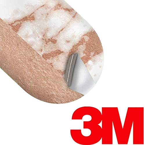 Skinit Decal Audio Skin Compatible with Samsung Galaxy Buds+ - Officially Licensed Originally Designed White Rose Gold Marble Design