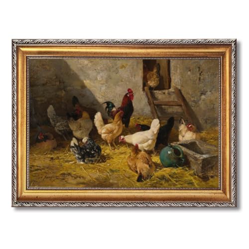 Vintage Farmhouse Chicken Coop Wall Art 16x24