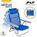 Aktive 62608 - Silla de playa 5 posiciones con cabezal 60 x...