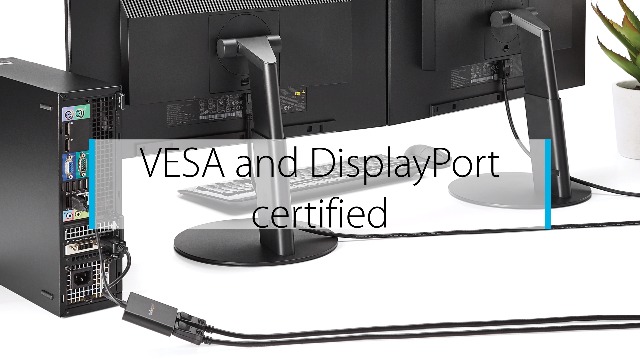 Hub MST DisplayPort A 2 Porte – Adattatore Sdoppiatore Video DP 1.2, 4K 30Hz O 1080p 60Hz, Per Doppio Monitor – Solo Windows, Alimentazione USB (MSTDP122DP)