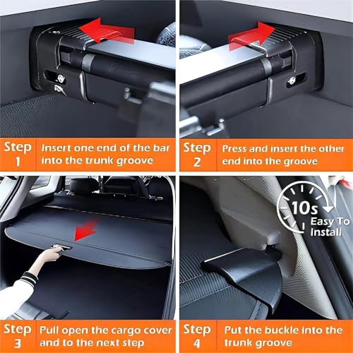 Cubierta maletero retráctil Subaru XV Crosstrek 2018-2020 protector carga 7