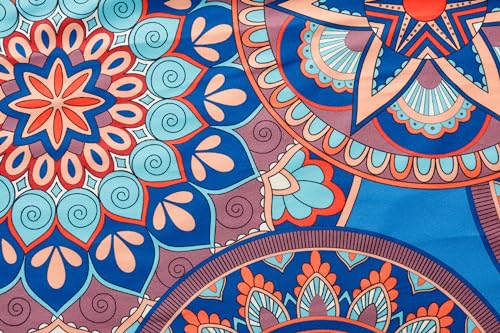 Image of Vozanet Women's Short Sleeve Top and Shorts Pajama Sets Plus Size V Neck Colorful Flower Nighty Loungewear With TWO Pockets