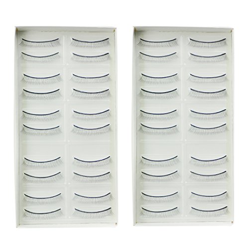 BEYELIAN Practice False Eyelashes Fake Eye Lash Strip for Learning Training Eyelash Extensions 10 Pairs/Box (2 boxes)