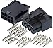 Molex 8-Pin Black Connector Pitch 4.20mm.0165 w/18-24 AWG Pin Mini-Fit Jr