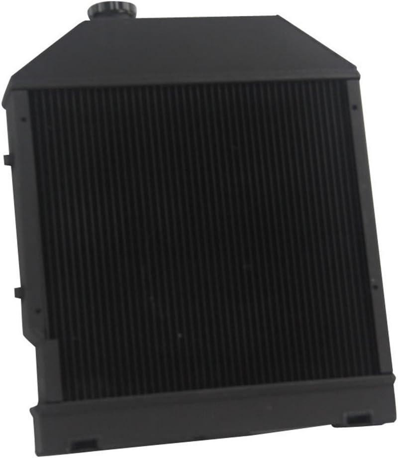 ALLOYWORKS 4 Aluminum Radiator for Ford/NEW HOLLAND TRACTOR 3230 3430 3930 4130 4630 BLACK