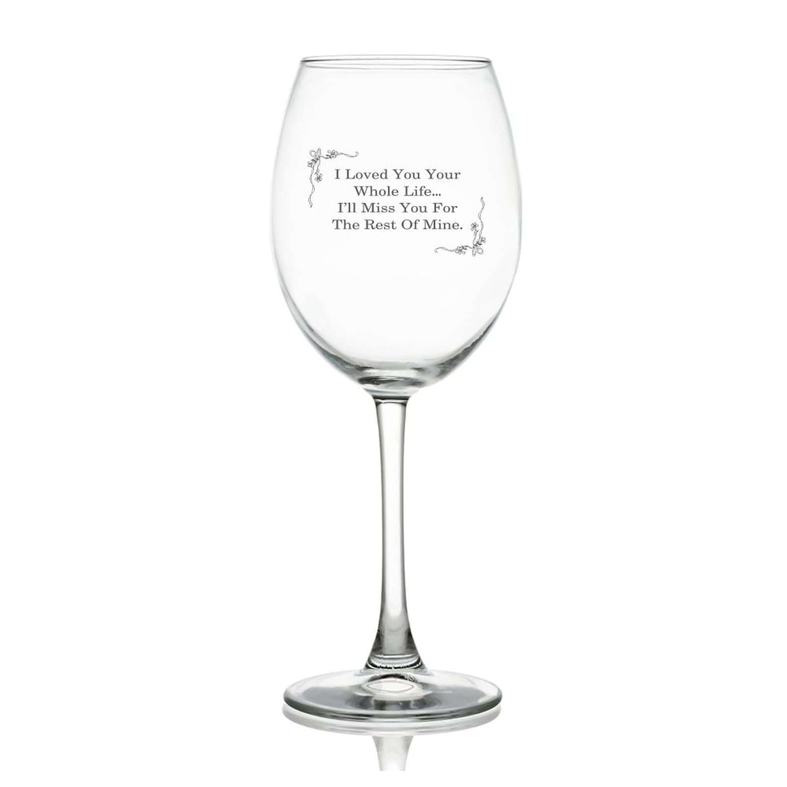 Verre à vin en cristal gravé idéal pour un cadeau de mariage élégant ou une fête mémorable