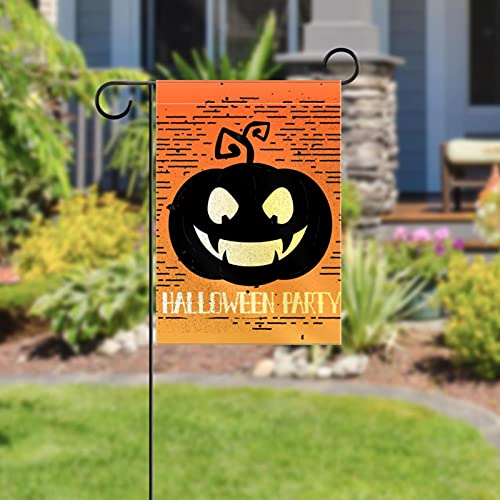 Drapeau de jardin citrouille double face résistant intempéries Halloween - 5