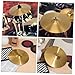 GOOHOCHY 6-inch Brass Jazz Drum Cymbals Replacement for Drum Set Cymbals