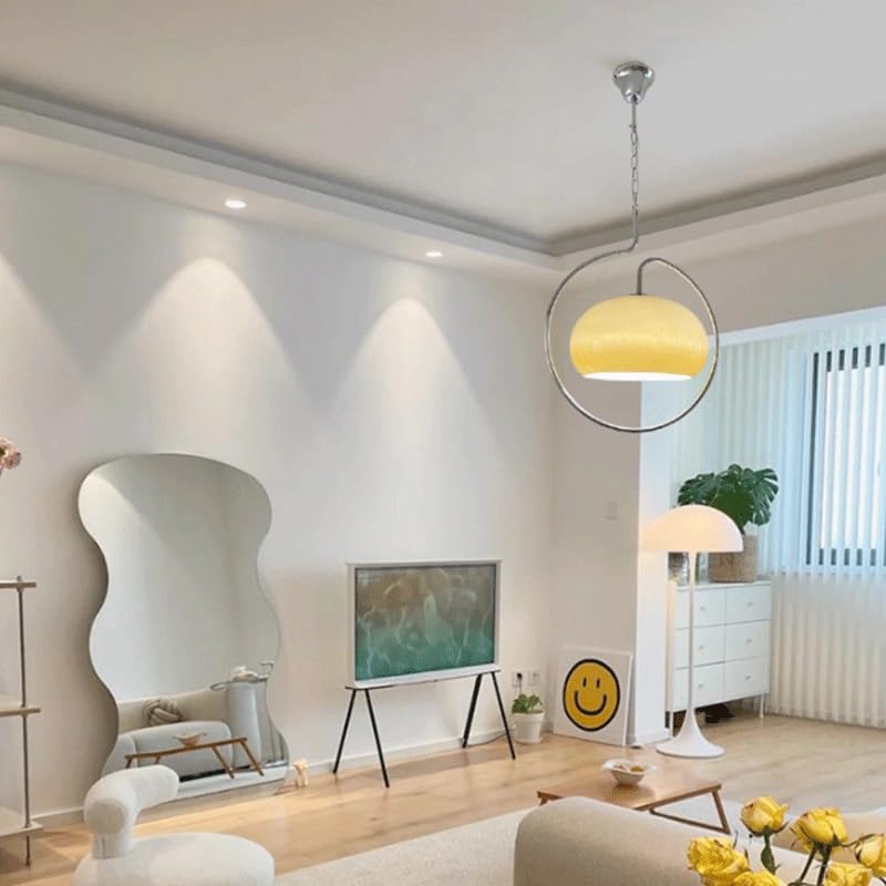Lampadario Semplice Stile Crema, Lampadario Moderno in Vetro, Sala da Pranzo, Lampada a Sospensione Creativa, Finiture in Metallo, Lampada E27 for Cucina, Isola, Corridoio, Caffetteria, Bar, Ban