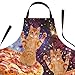 Baking Aprons Cooking Aprons for Women Cute Aprons Kitchen Gift Pizza Space Cat