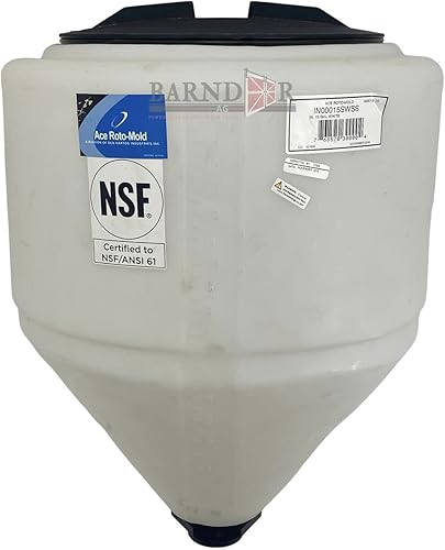 Ace Roto Den Hartog IN0015-19 - Tanque inductor de cono de molde - 15 galones, construcción de polietileno, accesorios para tanques