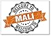 Magnete da frigorifero con illustrazione di sigillo rotondo “Welcome to Mali”.