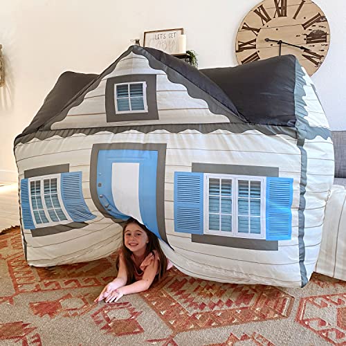 The Original Air Fort Build A Fort In 30 Seconds, Inflatable Fort For Kids (Cottage) #TOP5