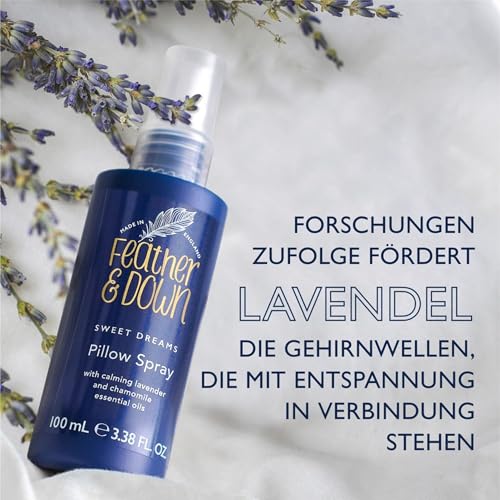 Feather & Down Wohltuende Magnesium-Schlafbutter (300ml) – mit Magnesium sowie beruhigendem ätherischen Lavendel- und Kamillenöl, um das Einschlafen zu fördern. Ohne Tierversuche. Vegan.