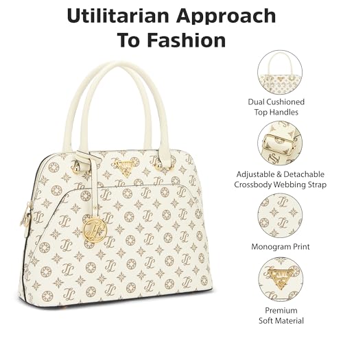 Image of Lavie Signature Women's Mono Ozerk Satchel Handbag for Women | Satchel Bag for Work | Ladies purse | Stylish Shoulder Bag | Gift For Women