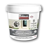 Rubson Stop - Pintura impermeabilizante (para bajos de paredes exteriores, bote de plstico de 0,75 L), color blanco