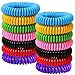 BESTZY 16PCS Repelente de mosquitos /10PCS Pegatinas Repelentes Pulsera Repelente Antimosquitos Naturales Pulseras Repelentes de Mosquitos para una protección prolongada contra mosquitos e insectos