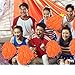 OMENI Cheerleading Pom Poms for Kids,2PC Cheerleader Cheering Squad Pompoms for Boy Girl School Sports,Cheerleader Pom Poms Hand Flowers Cheerleader Pompoms for Sports Party (Orange, 2)