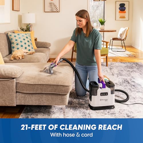 Image of Vacmaster 500 Series Heated Carpet & Upholstery Spot Cleaner Machine | 16Kpa Power Suction with Versatile Tools for Pets, Area Rugs and Couches - SCB1001H 0101