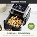 GreenPan Clearview Extra Large 7QT Air Fryer, 360° Clear Window, PFAS-Free Ceramic Nonstick Drawer and Tray, Heat to 400°F, 13-Presets, Shake Reminder, Keep Warm, Delay Start, Dishwasher Safe Parts