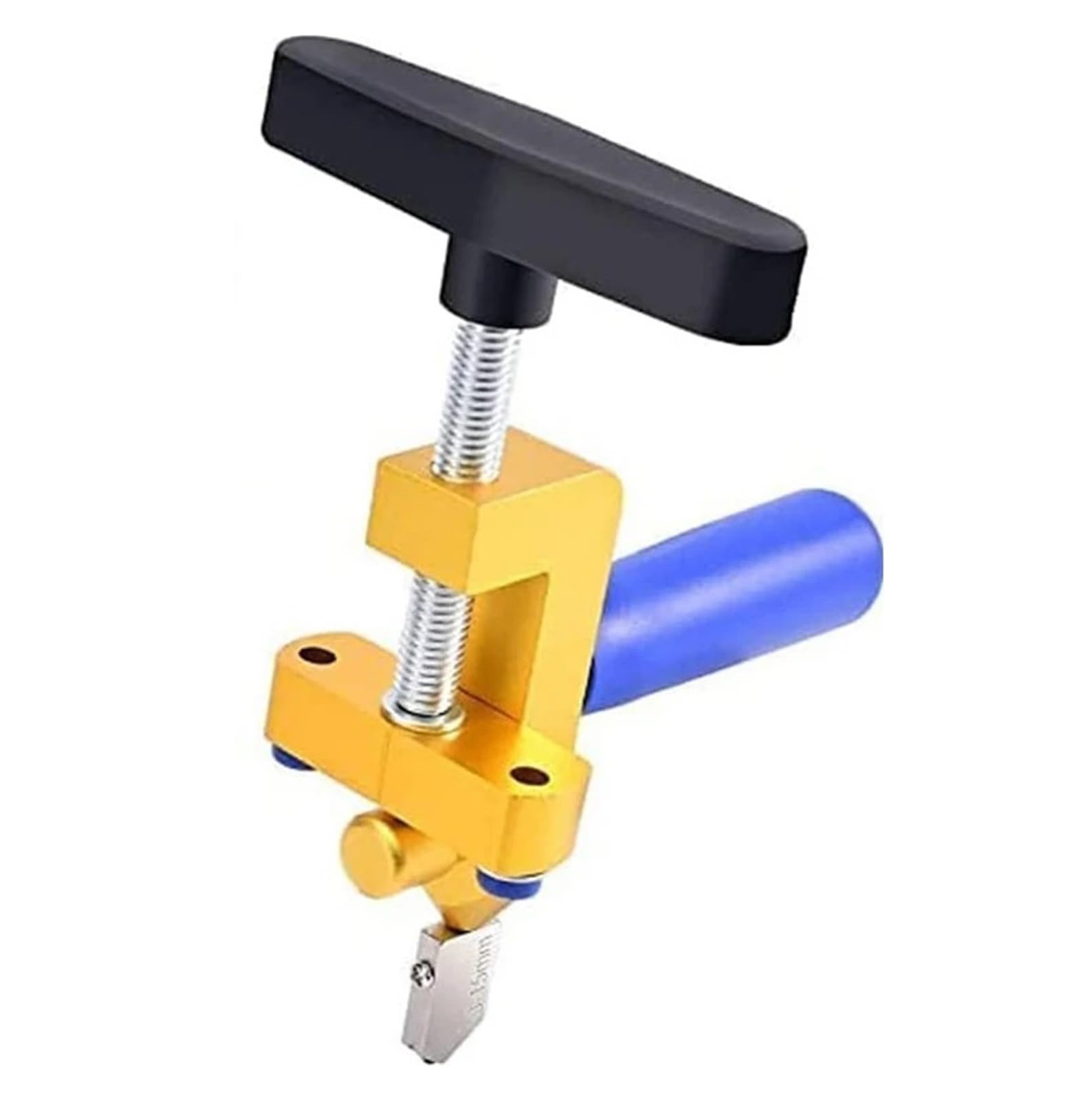 Tile Cutters, 2 in 1 Glass and Ceramic Tile Cutter Manual Cutting Tool with Knife Wheel Breaker Hand Kit for Cutting and Grinding(2 in 1 Gold)