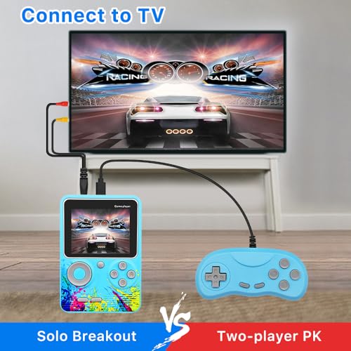Fildanco BLUECONSOLE01 Handheld Game Console, Retro Video Games With 500 Arcade Games thumb #5
