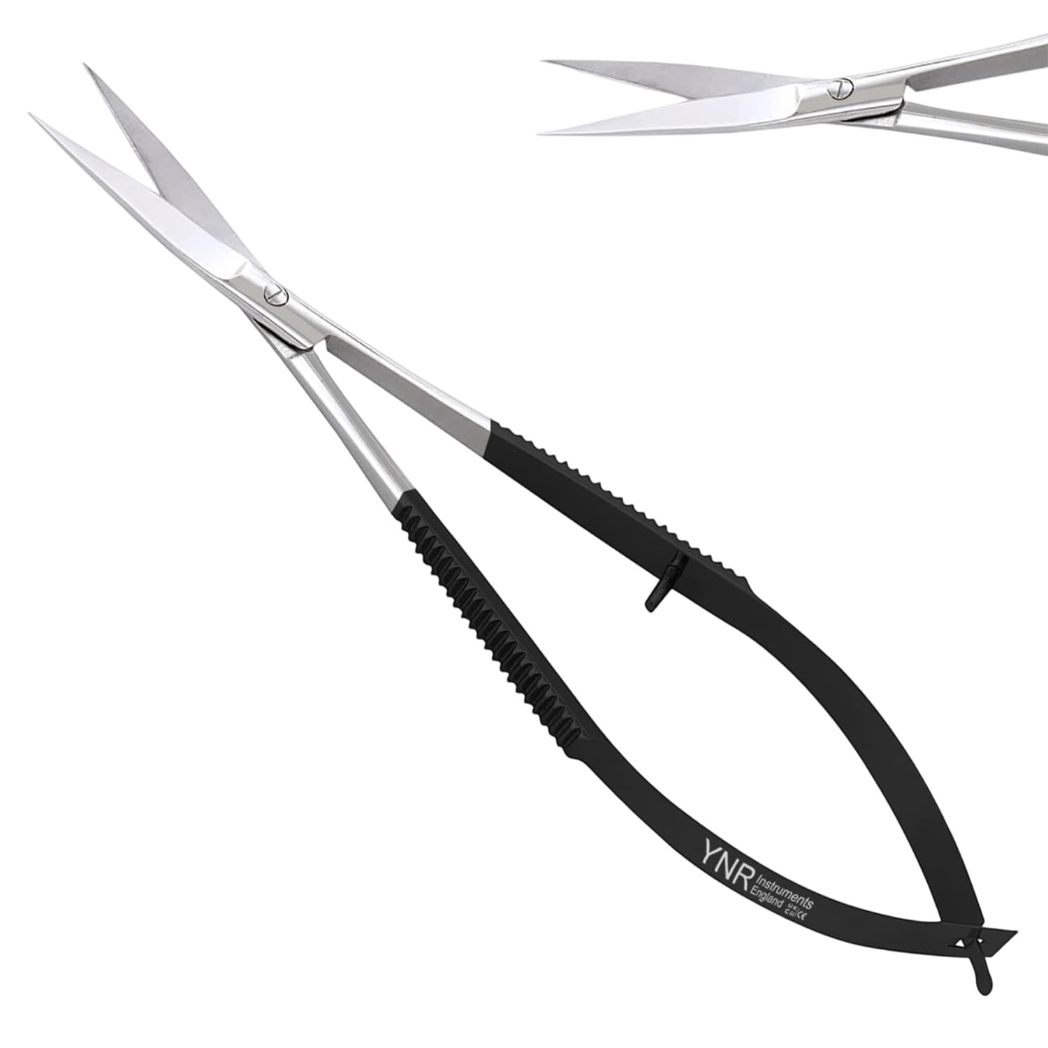 Spring Embroidery Scissors and Cross Stitch Sewing Craft Small Tool Scissor (Black Straight)