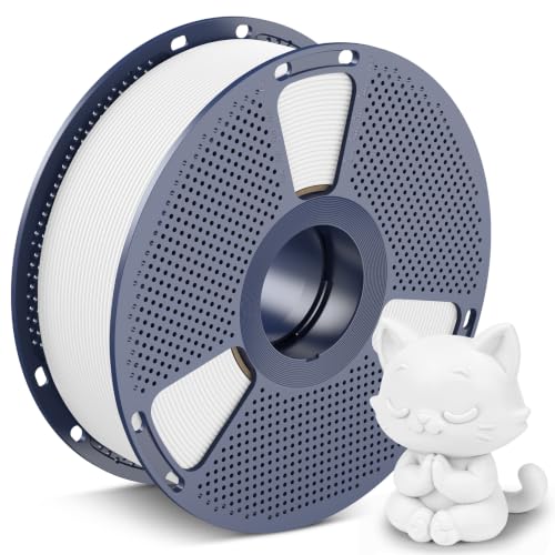 SUNLU Matte PLA Filament 1.75mm, PLA Matte White Filament 1KG