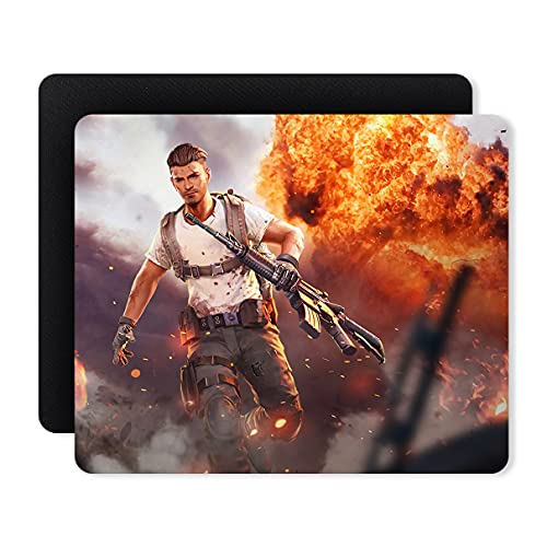Image of Chiraiyaa Freefire Fire Designer Printed Premium Mouse pad with Anti-Skid Base and Smooth Gliding (9 in x 7.5 in)