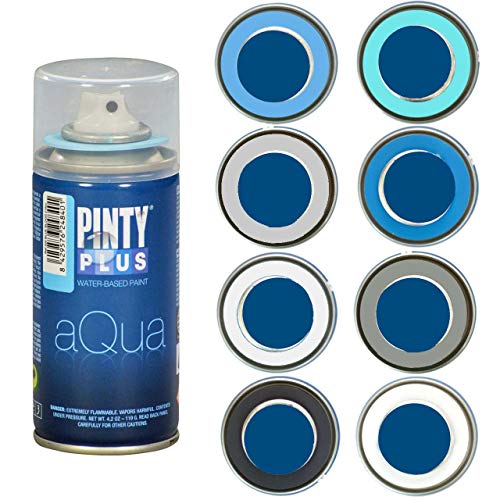 Pintyplus Aqua Spray Paint - Art Set of 8 Water Based 4.2oz...